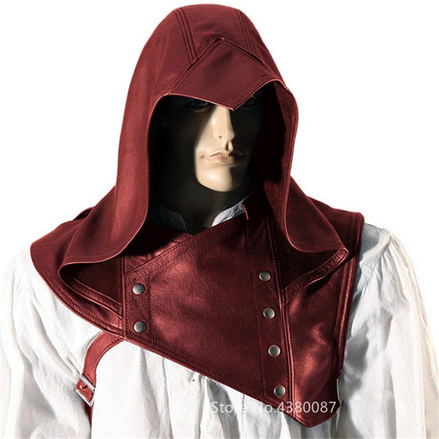 Medieval Ranger Leather Mantle Hood | The Medieval Store 