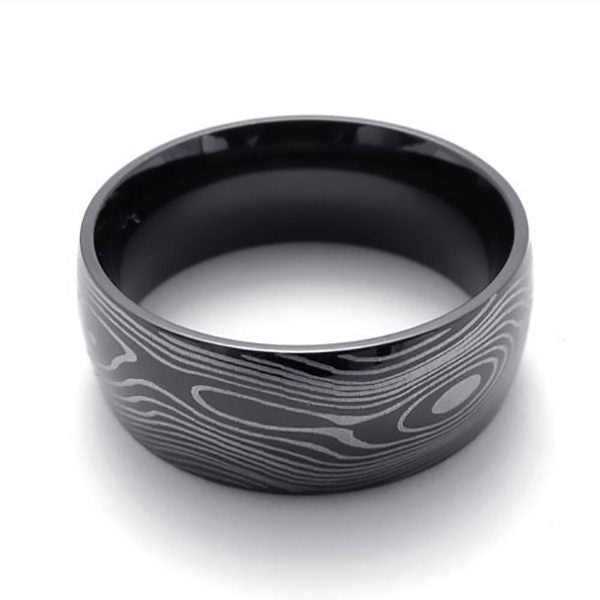 Damascus Pattern Ring | The Medieval Store 